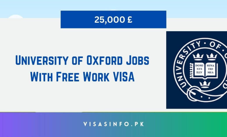 University of Oxford Jobs With Free Work VISA