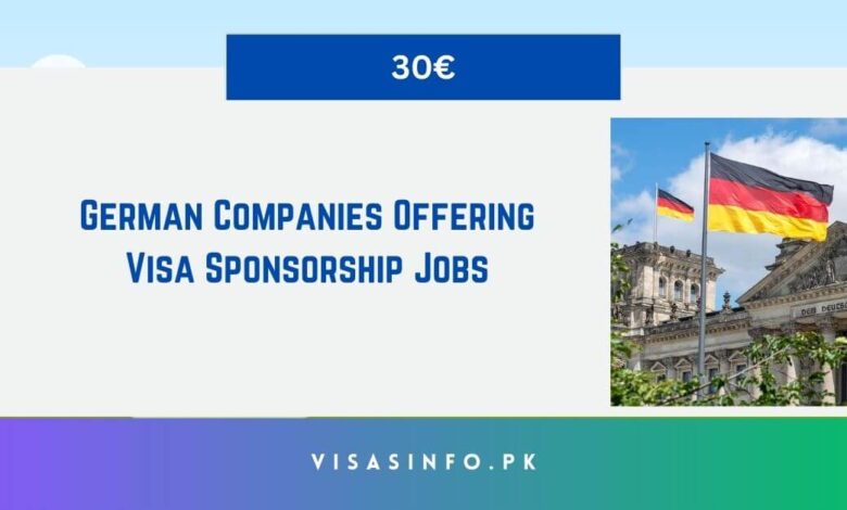 German Companies Offering Visa Sponsorship Jobs