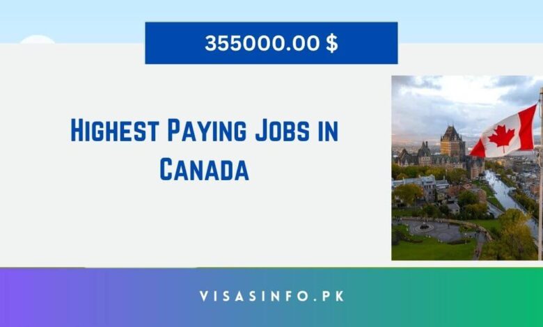 Highest Paying Jobs in Canada