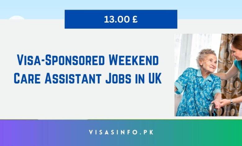 Visa-Sponsored Weekend Care Assistant Jobs in UK