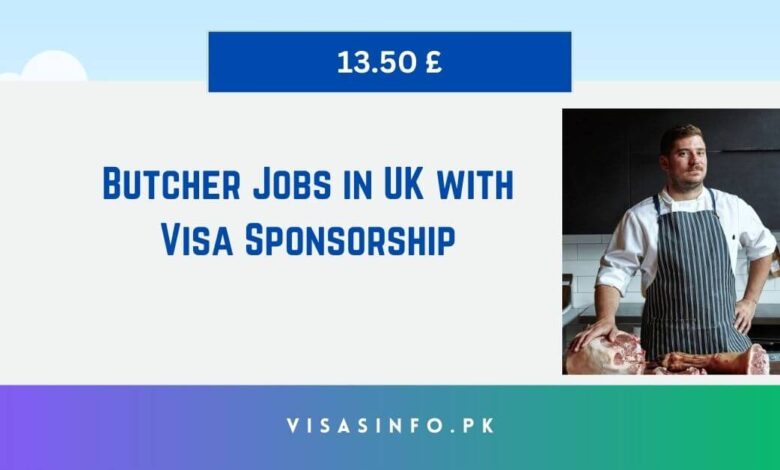 Butcher Jobs in UK with Visa Sponsorship