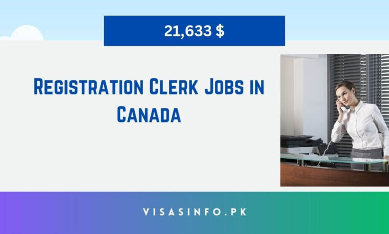 Registration Clerk Jobs in Canada