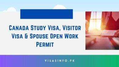 Canada Study Visa, Visitor Visa & Spouse Open Work Permit