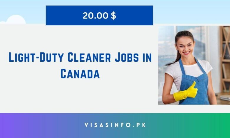 Light-Duty Cleaner Jobs in Canada