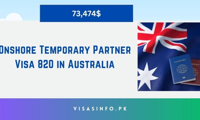 Onshore Temporary Partner Visa 820 in Australia