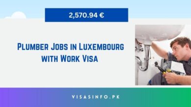 Plumber Jobs in Luxembourg with Work Visa