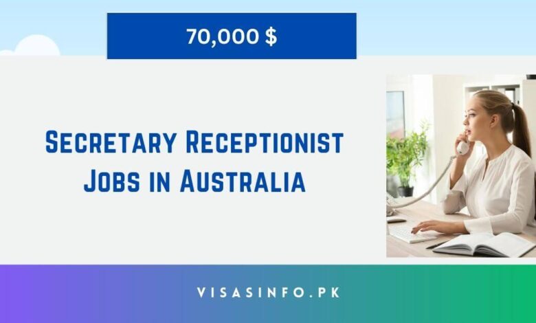 Secretary Receptionist Jobs in Australia