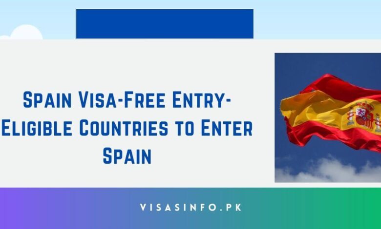 Spain Visa-Free Entry- Eligible Countries to Enter Spain