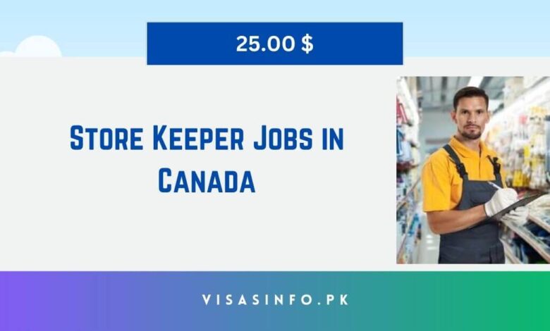 Store Keeper Jobs in Canada