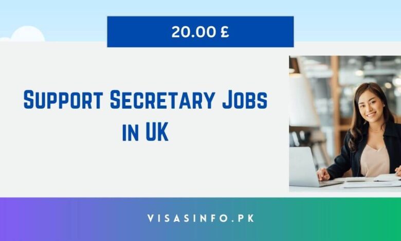 Support Secretary Jobs in UK