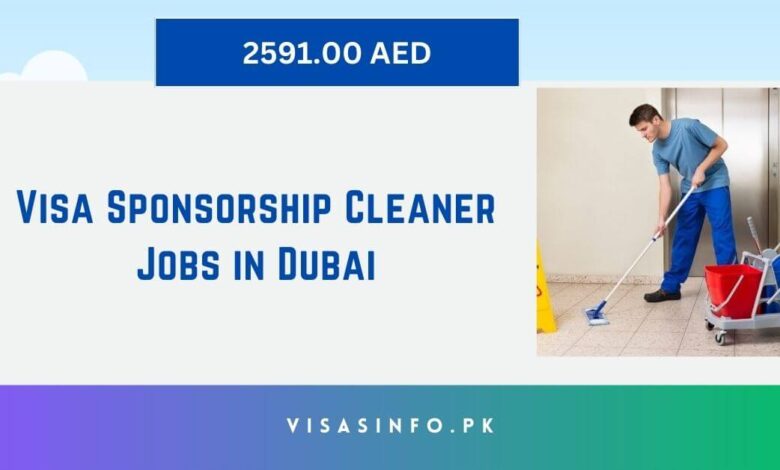 Visa Sponsorship Cleaner Jobs in Dubai