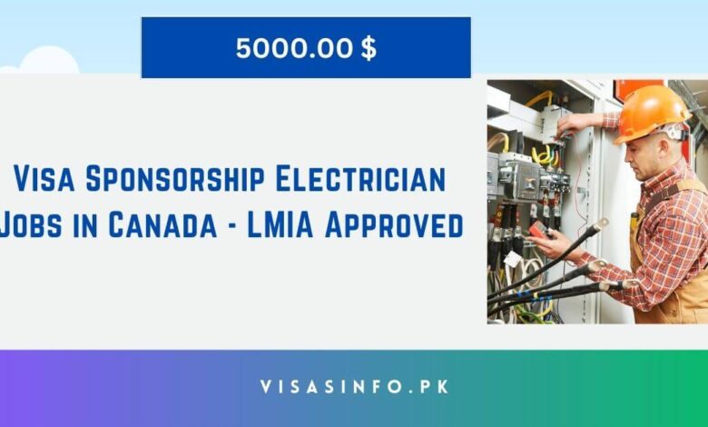 Visa Sponsorship Electrician Jobs in Canada - LMIA Approved