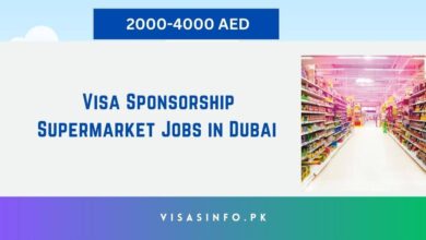 Visa Sponsorship Supermarket Jobs in Dubai