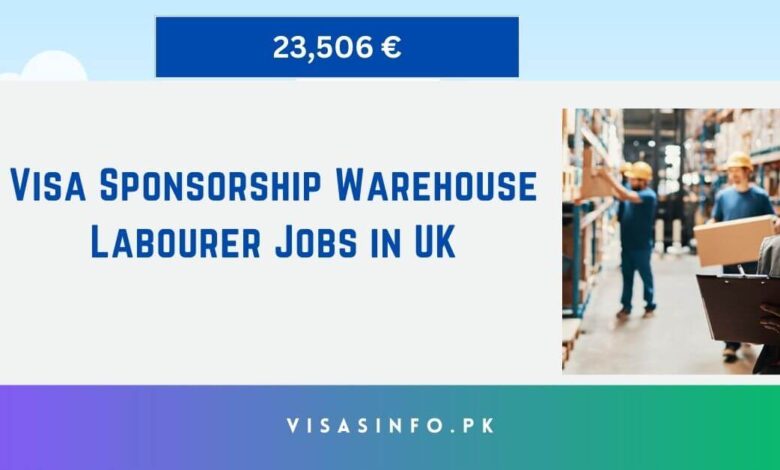 Visa Sponsorship Warehouse Labourer Jobs in UK