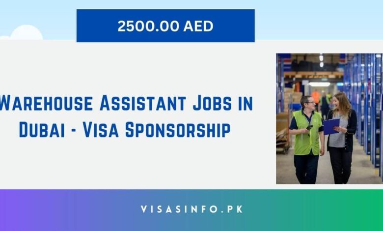 Warehouse Assistant Jobs in Dubai - Visa Sponsorship