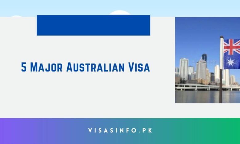 5 Major Australian Visa