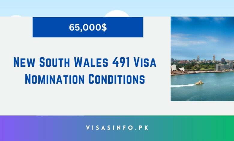 New South Wales 491 Visa Nomination Conditions