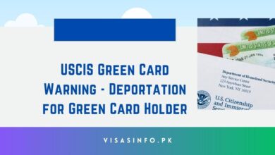 USCIS Green Card Warning - Deportation for Green Card Holder