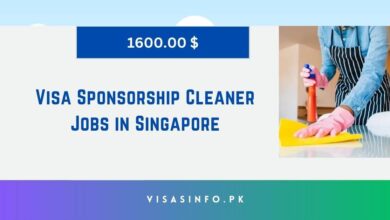 Visa Sponsorship Cleaner Jobs in Singapore