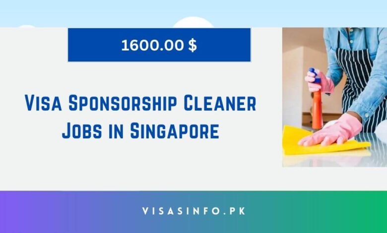 Visa Sponsorship Cleaner Jobs in Singapore