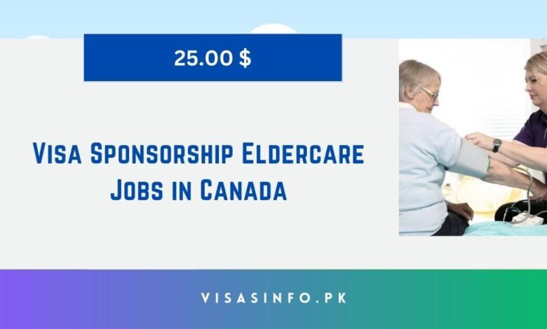 Visa Sponsorship Eldercare Jobs in Canada