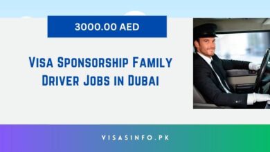 Visa Sponsorship Family Driver Jobs in Dubai