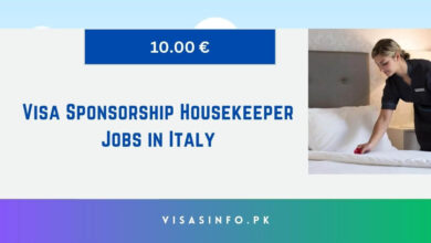 Visa Sponsorship Housekeeper Jobs in Italy