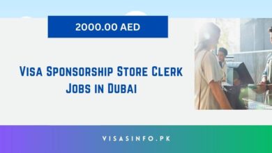 Visa Sponsorship Store Clerk Jobs in Dubai