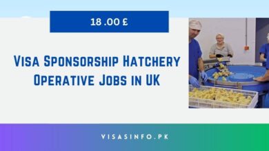 Visa Sponsorship Hatchery Operative Jobs in UK