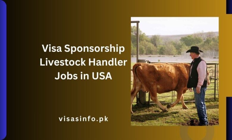 Visa Sponsorship Livestock Handler Jobs in USA