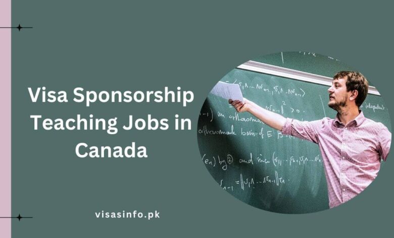 Visa Sponsorship Teaching Jobs in Canada