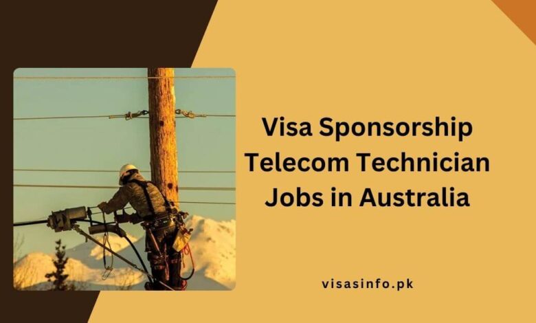 Visa Sponsorship Telecom Technician Jobs in Australia