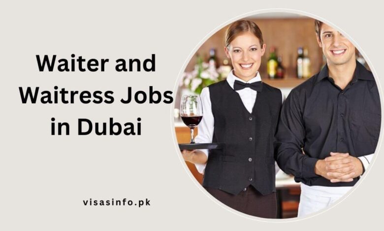 Waiter and Waitress Jobs in Dubai