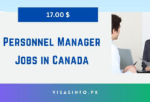 Personnel Manager Jobs in Canada