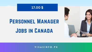 Personnel Manager Jobs in Canada