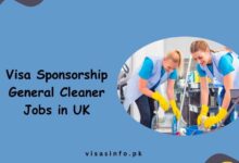 Visa Sponsorship General Cleaner Jobs in UK